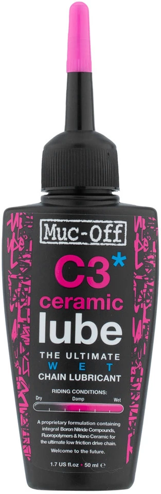 Muc-Off Lubrifiant Pour Chaîne C3 Ceramic Wet Lube Avec Lampe UV 3 Muc-Off Lubrifiant Pour Chaîne C3 Ceramic Wet Lube Avec Lampe UV