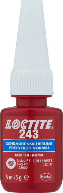 Loctite Arrêt De Vis Fluide 243 à Résistance Moyenne